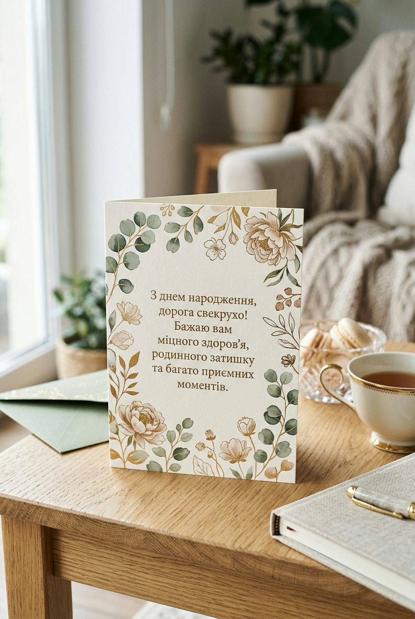 короткі привітання з днем народження свекрусі у прозі