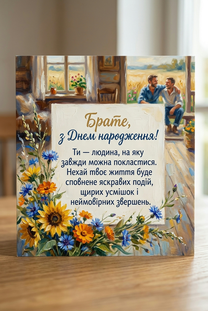 красиві привітання з днем народження брату