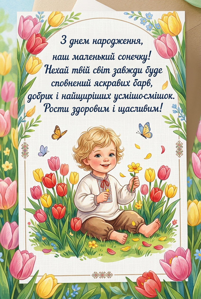 ніжні та зворушливі привітання для дитини