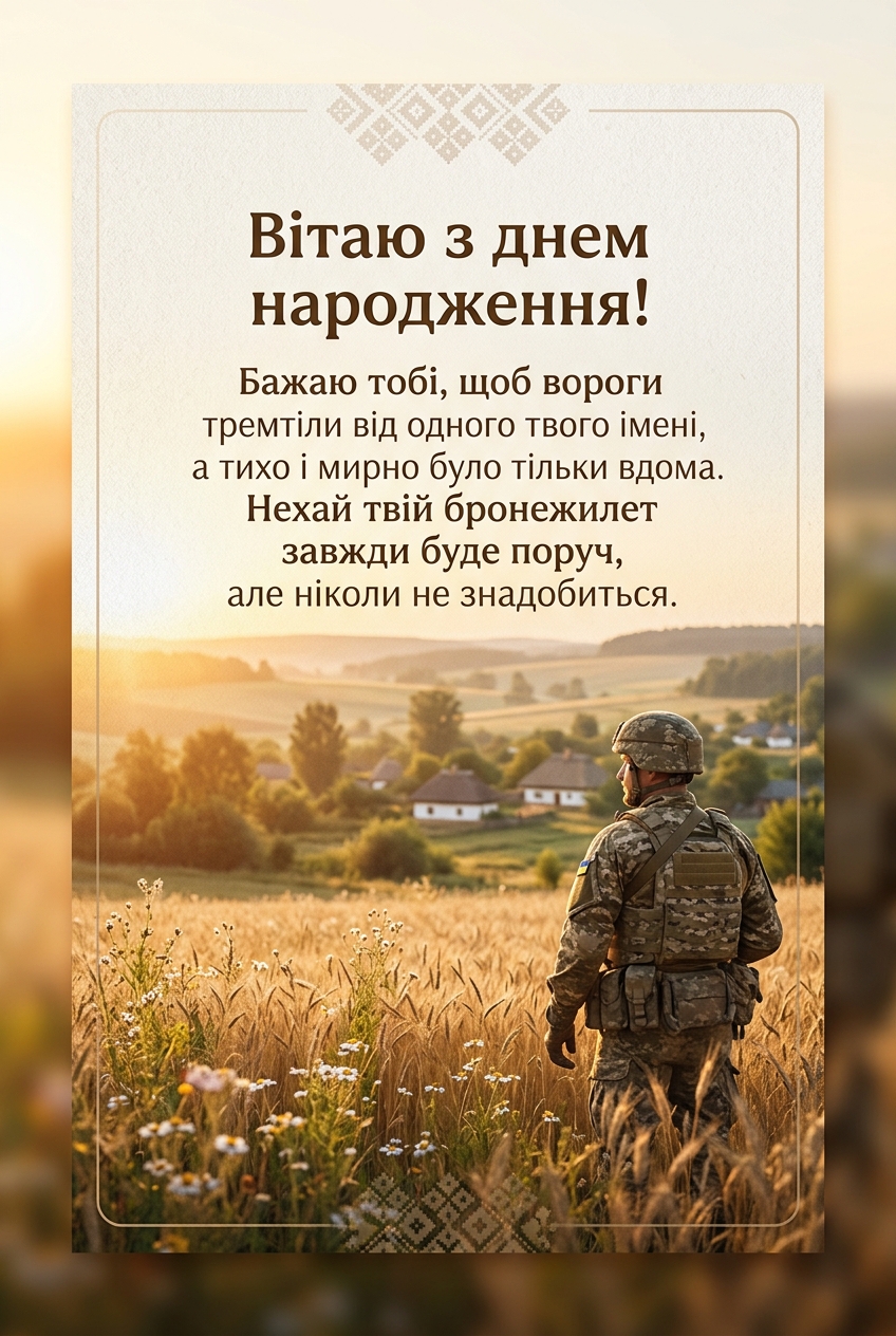 прикольні привітання з днем народження військовому