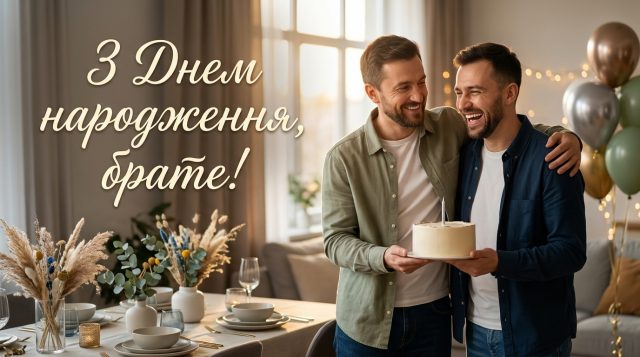 Привітання з Днем народження брату: картинки та найкращі слова