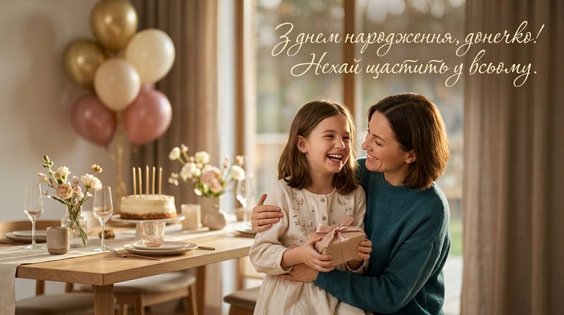 Привітання з днем народження дочці: картинки та найщиріші слова