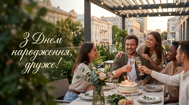 Привітання з Днем народження друга: картинки та найкращі слова