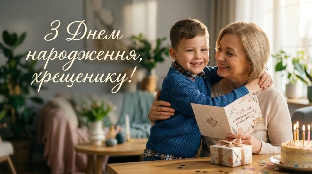 Привітання з Днем народження хрещеника: картинки, листівки та щирі слова