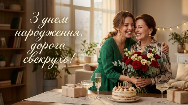Привітання з днем народження свекрусі: картинки та щирі слова