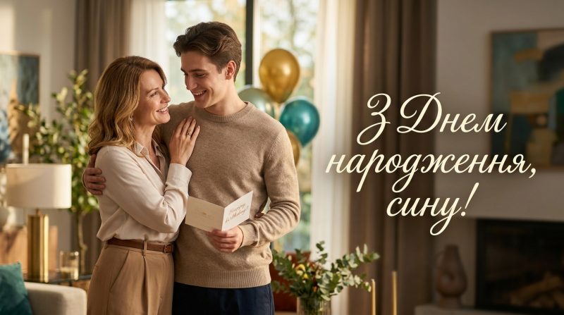 Привітання з Днем народження сину: картинки, листівки та теплі слова