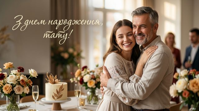 Привітання з днем народження татові: картинки та слова, які зігріють серце