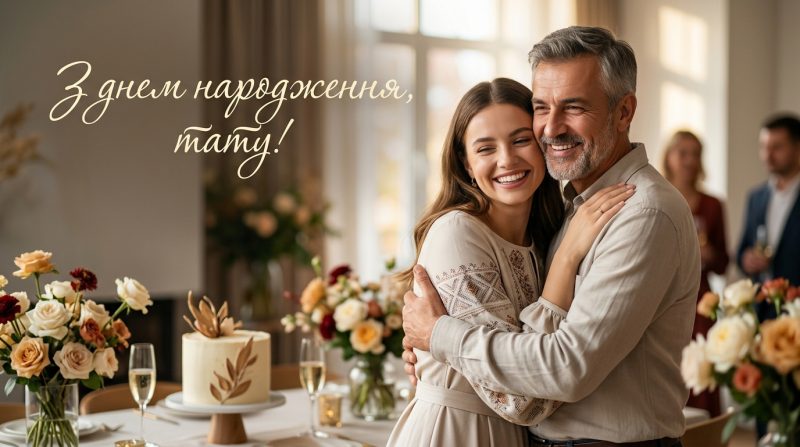 Привітання з днем народження татові: картинки та слова, які зігріють серце