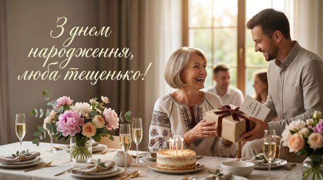 Привітання з днем народження тещі: картинки, листівки та щирі слова