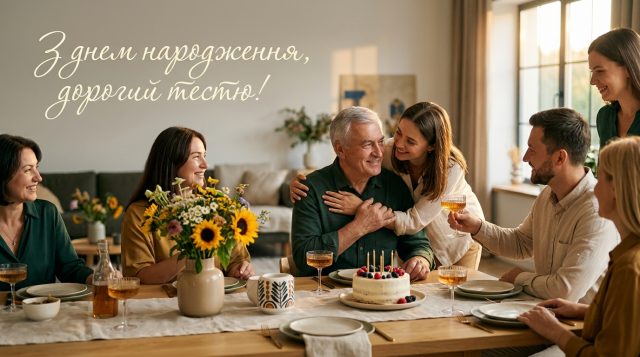 Привітання з днем народження тестя: картинки, листівки та щирі слова