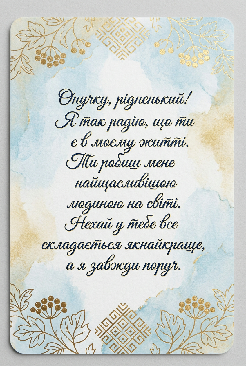 щирі привітання своїми словами