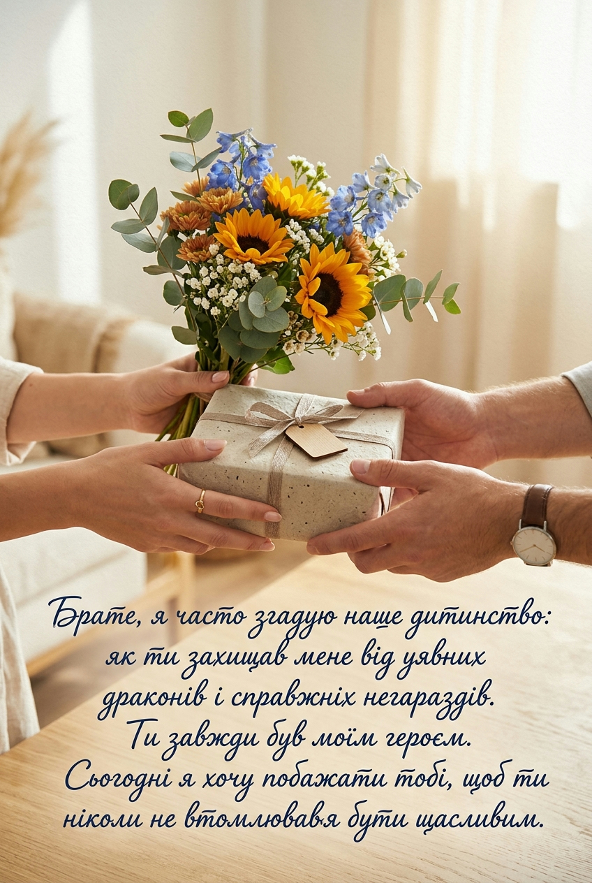 зворушливі привітання брату до сліз