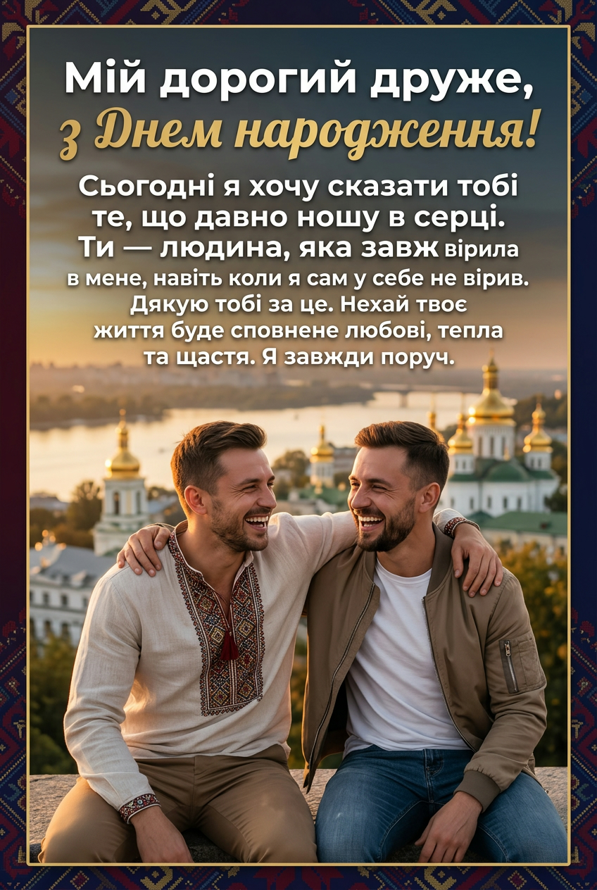 зворушливі привітання з днем народження друга до сліз