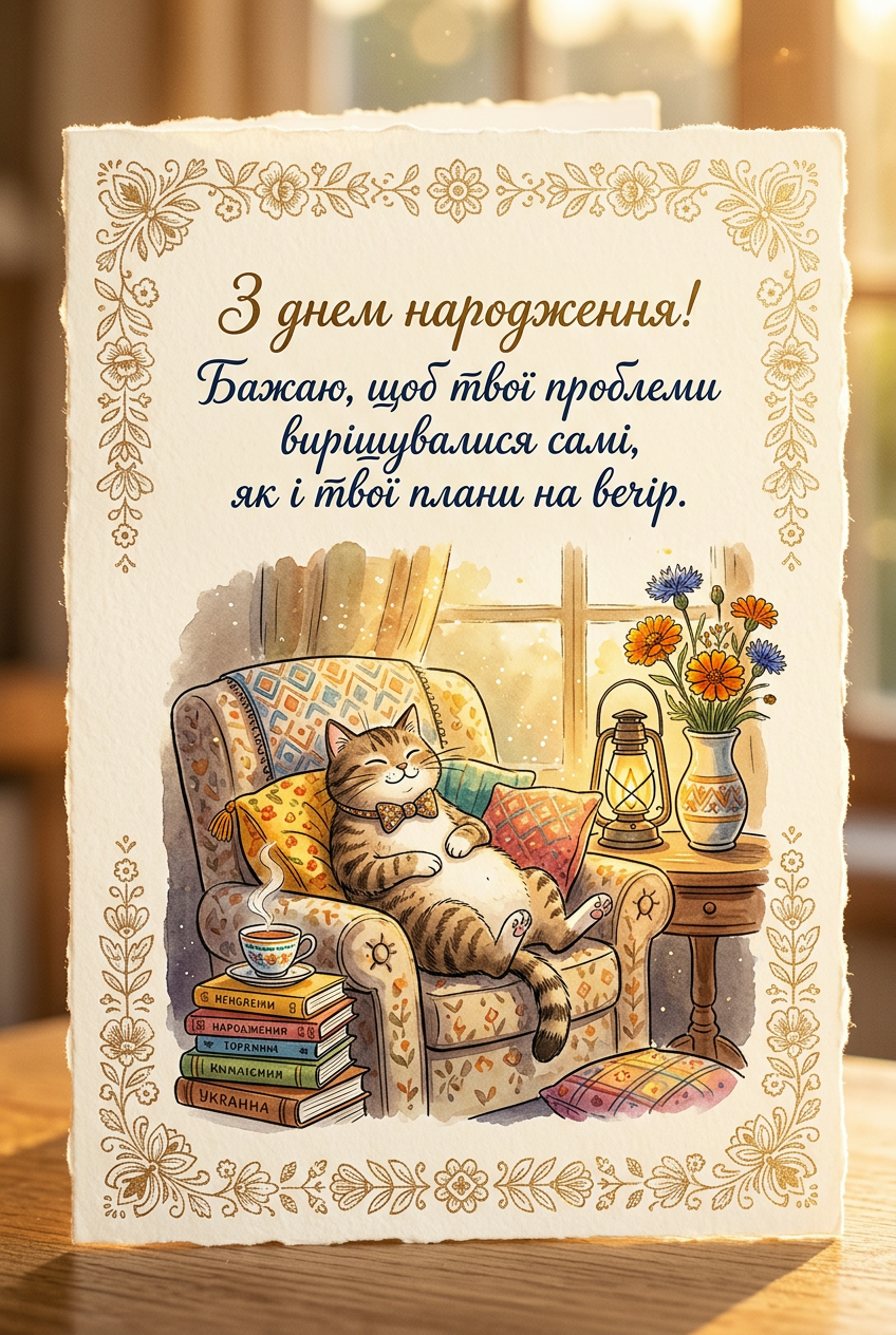 короткі смішні привітання з днем народження у картинках