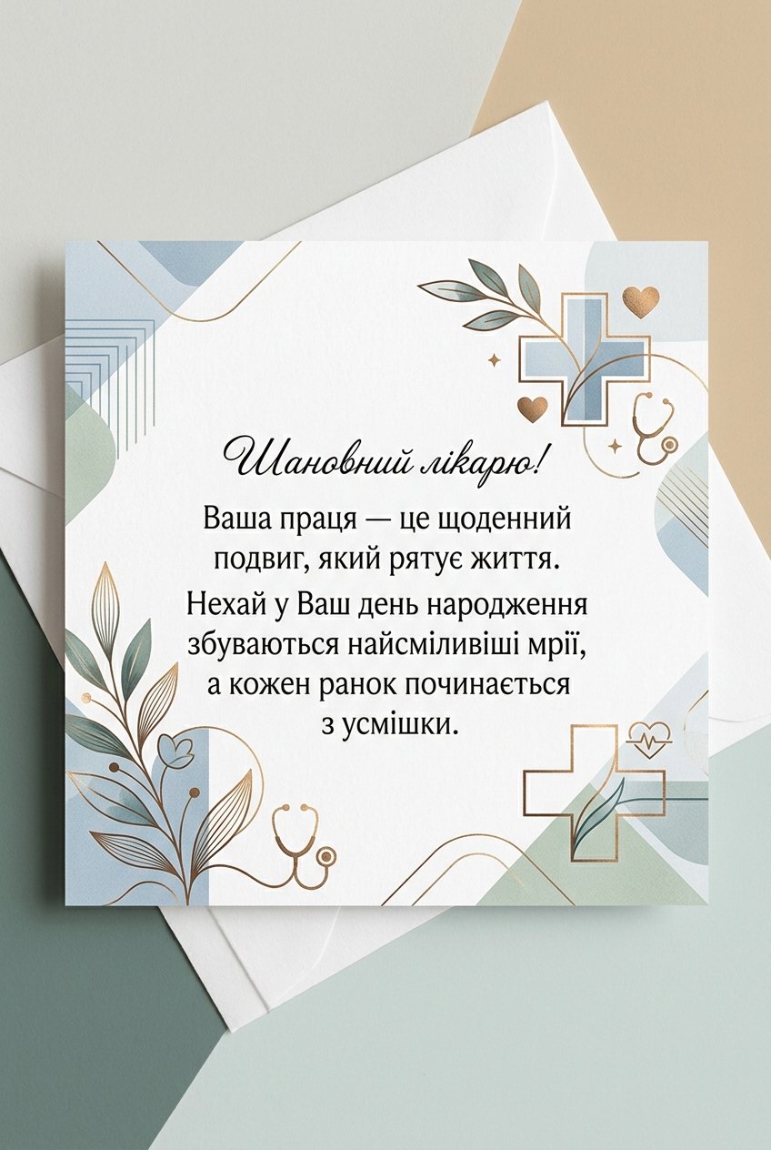 красиві привітання лікарю з днем народження