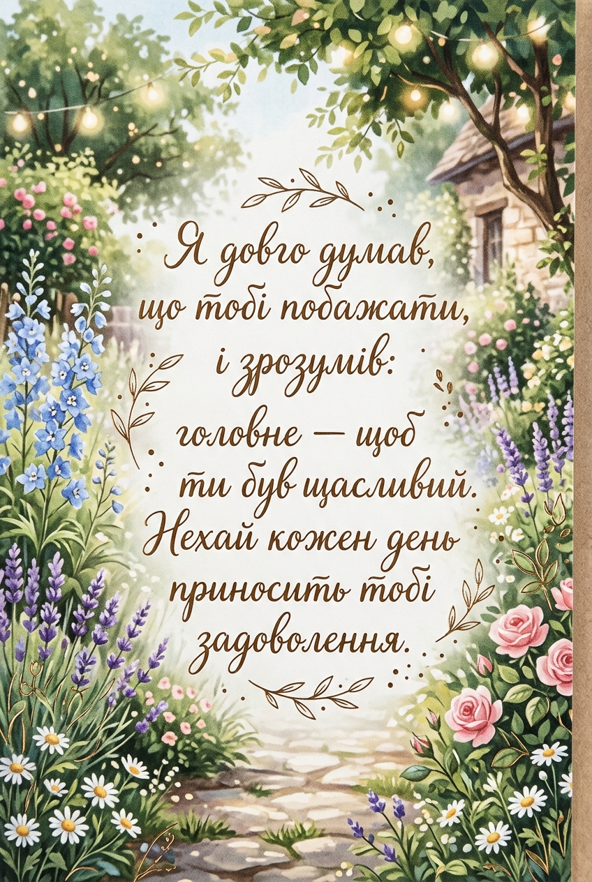 мудрі привітання своїми словами: щирі та від душі