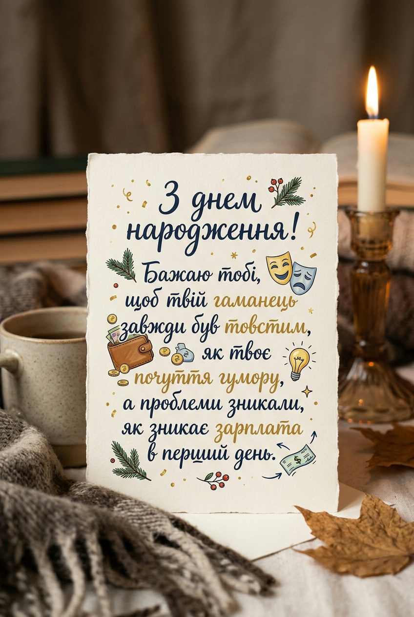 прикольні та веселі привітання з іменинником