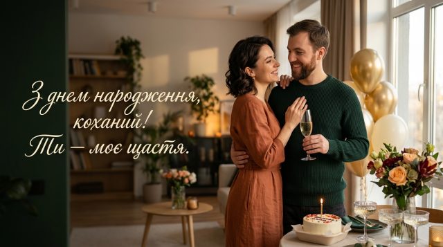Привітання коханому з днем народження: картинки, слова, що зігрівають серце