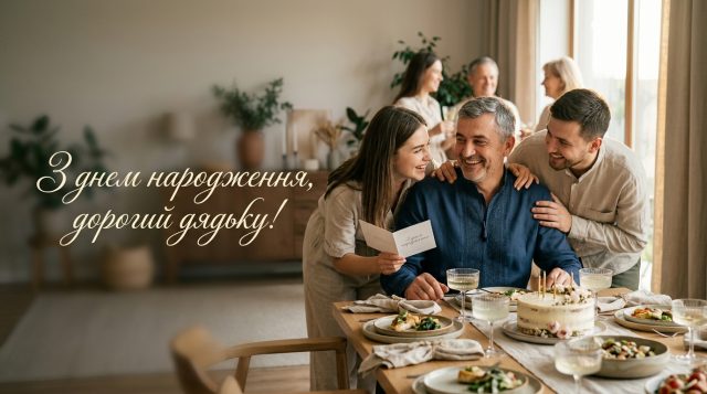 Привітання з днем народження дядьку: картинки та щирі слова
