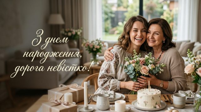 Привітання з днем народження невістці: картинки та щирі слова