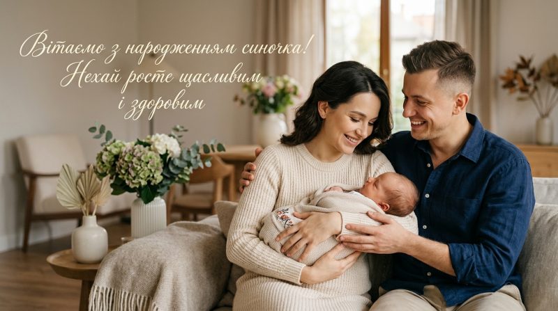 Привітання з народженням синочка: зворушливі картинки та слова для найщасливішої миті