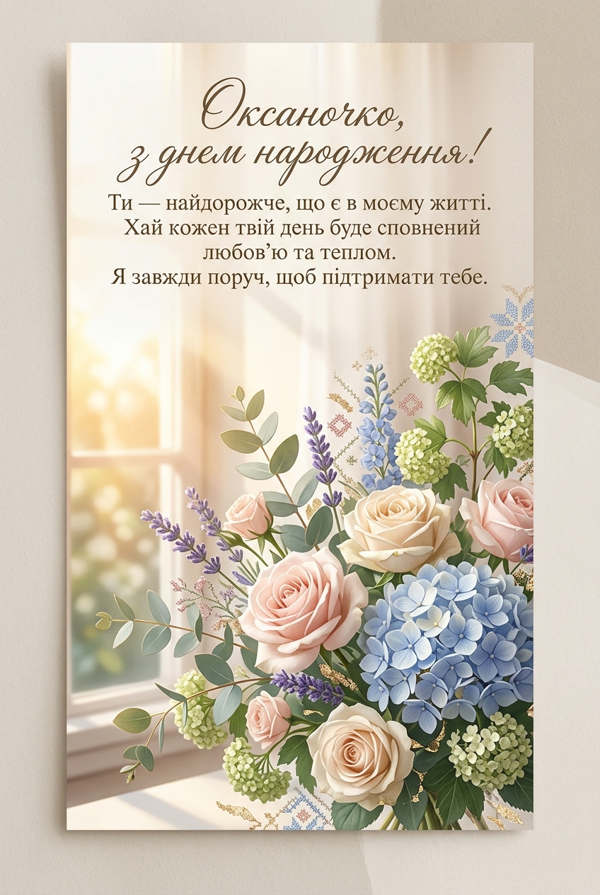 зворушливі привітання до сліз для оксаночки