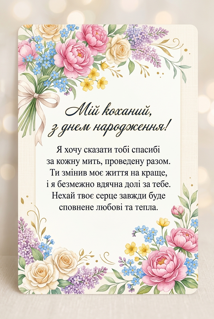 зворушливі привітання коханому до сліз